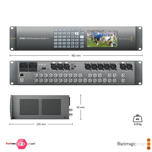 میکسر-تصویر--بلک-مجیک-Blackmagic-Design-ATEM-4-M-E-Broadcast-Studio-4K